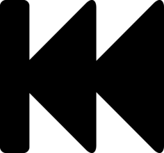 Rewind Button Laser Cut Svg File, Free Vectors File